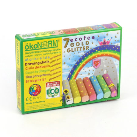 Цветные блестящие мелки Ökonorm Ecofee, 7 цветов