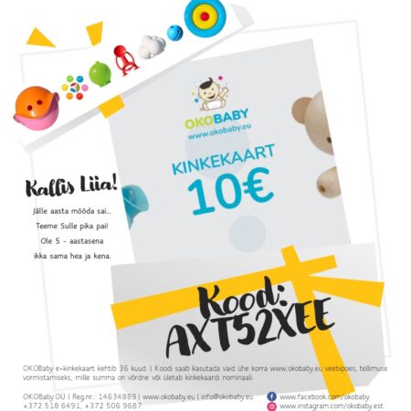 OKOBaby e-kinkekaart 10€