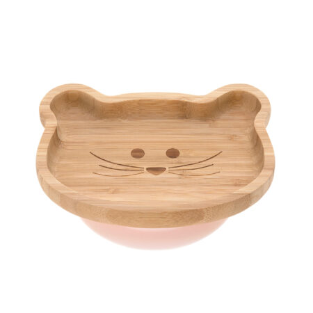 Lässig бамбуковая тарелка на присоске Мышка